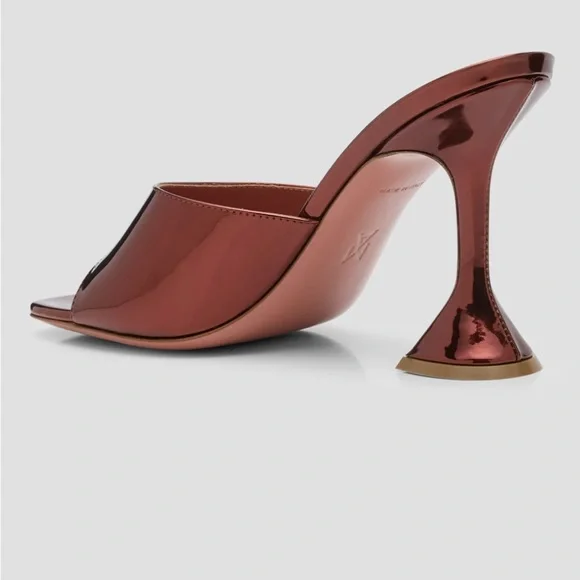 Amina muaddi lupita mirror leather mule sandals - Picture 4 of 5